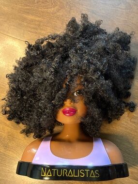 Naturalistas Styling Head Doll Just Play Hair 10” HTF Black African American